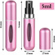 Perfume Atomiser Refillable 5 Pcs Travel Bottle Mini ML Atomizer Spray Portable Empty Fragrance Container for Aftershave Holiday and Night Out