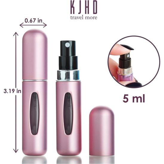 4PCS Portable Mini Refillable Perfume Atomizer Bottle, Refillable Perfume Spray, Atomizer Perfume Bottle, Scent Pump Case for Traveling and Outgoing, 5ml Multicolor Perfume SpraY