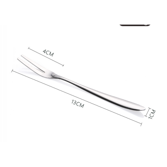Luxury Stainless Steel Cake Dessert Mini Fork Silver Luxury Stainless Steel Cake Dessert Mini Fork Silver